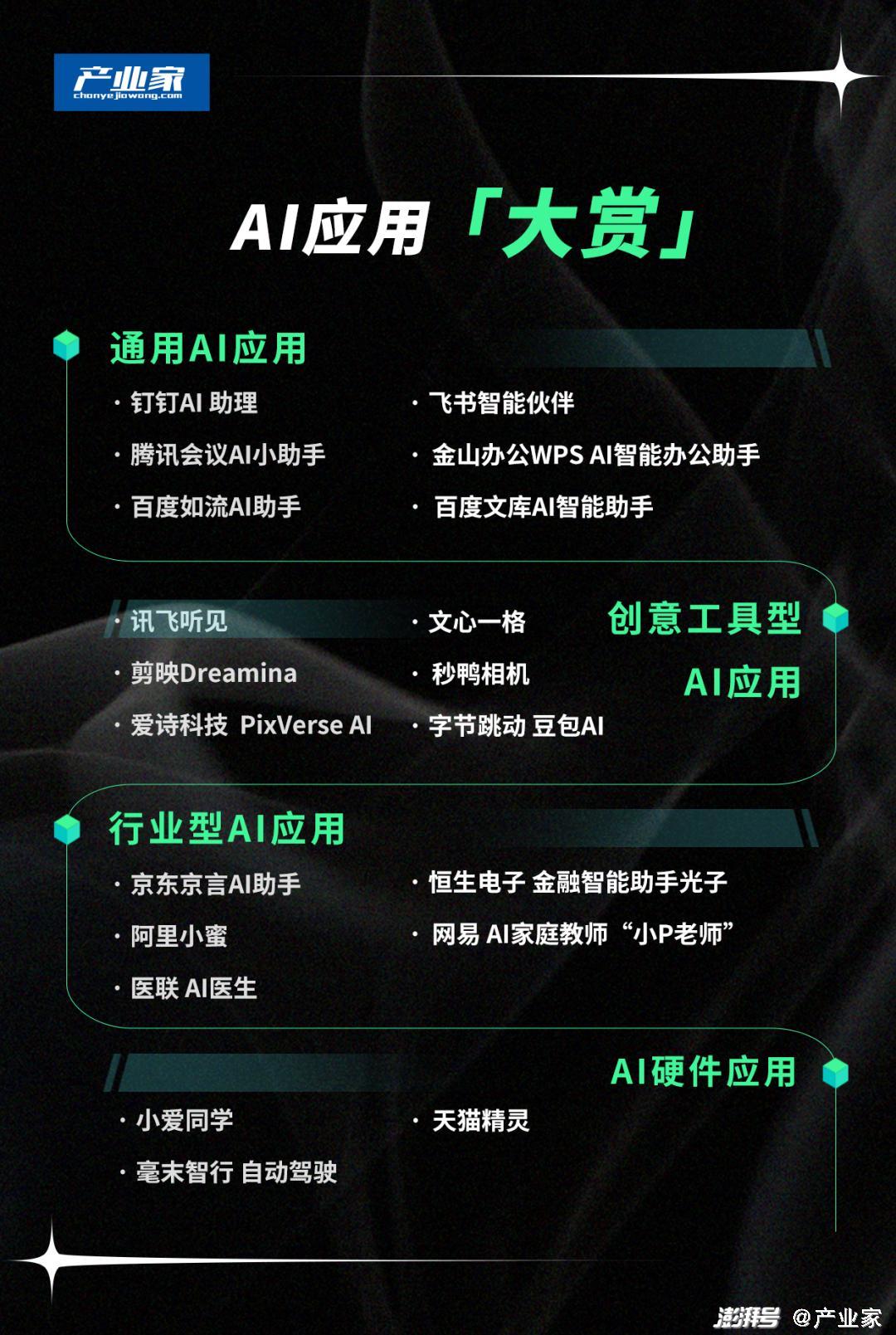 2024年，中国AI应用“大盘点”｜产业AI